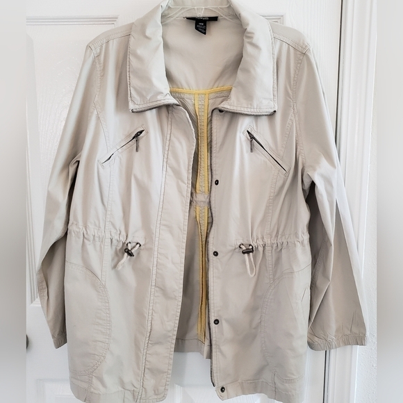 STYLE & CO CASUAL JACKET KHAKI SZ 14W - Picture 4 of 9